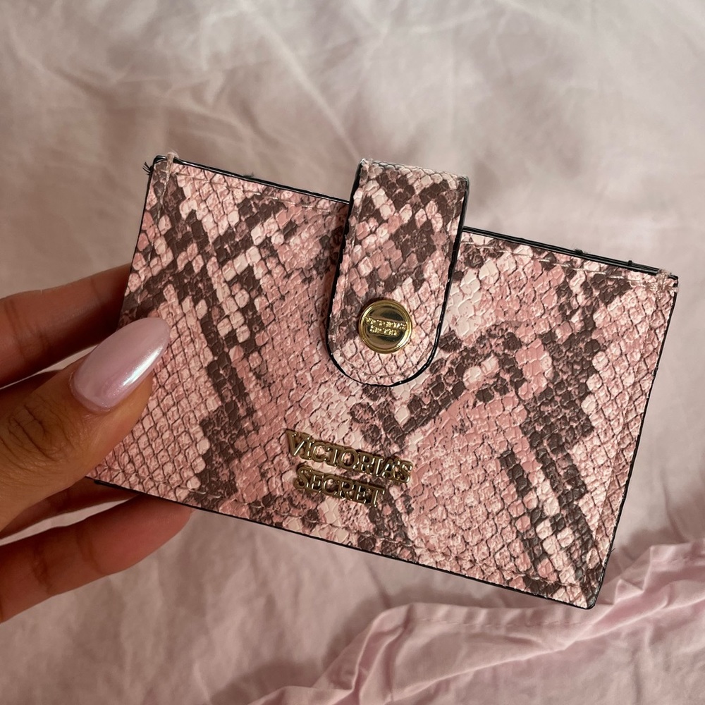 Victoria Secret Croc Print Card Wallet